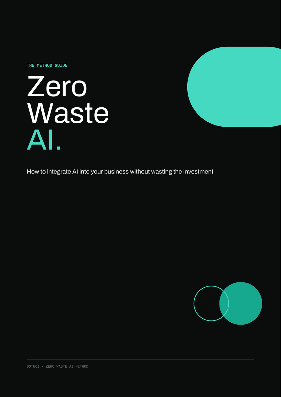 Cover of the Zero Waste AI method guide